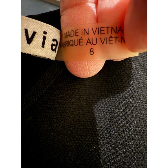 Alice + Olivia Kerrie Lace Panel Sleeveless Sheath Dress - Size 8 - Picture 7 of 11